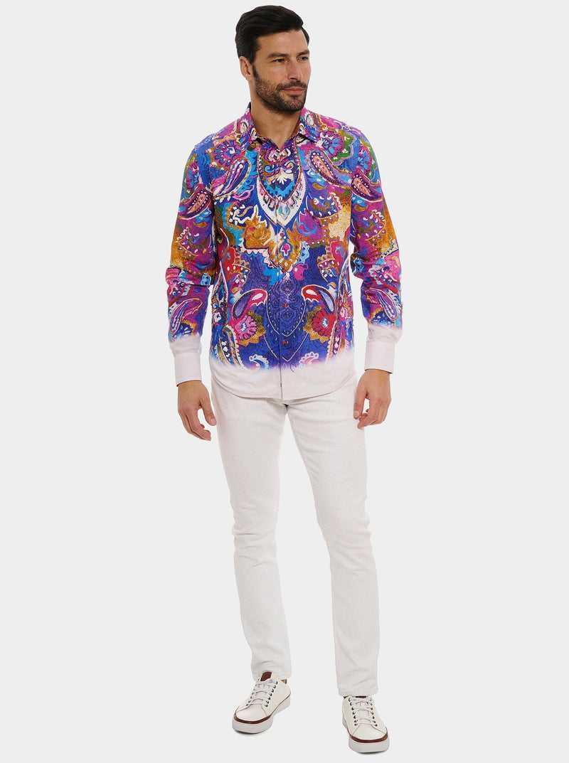 Multi Robert Graham Limited Edition Bead My Guest Long Sleeve Button Down Shirt | 435270LQE