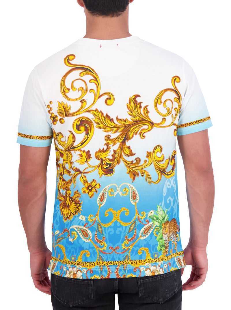 Multi Robert Graham Limited Edition Golden Scrolls T-shirt | 853607NLY