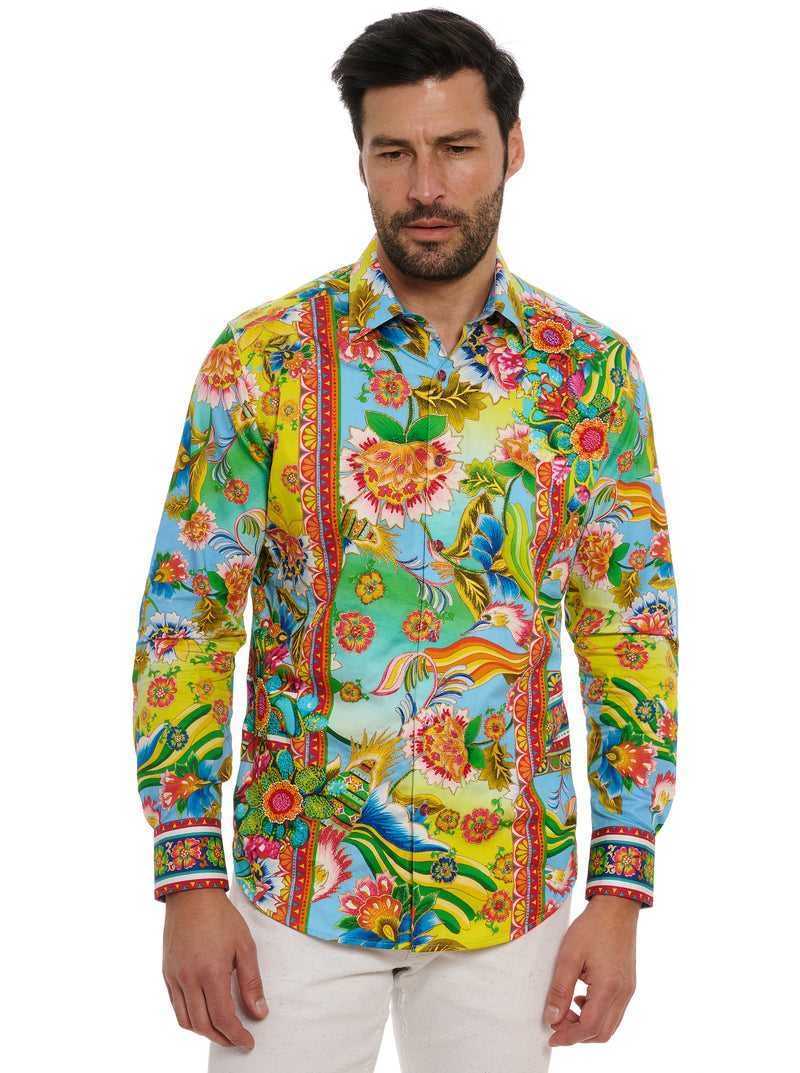 Multi Robert Graham Limited Edition Hidden Lion Long Sleeve Button Down Shirt | 128790BJK