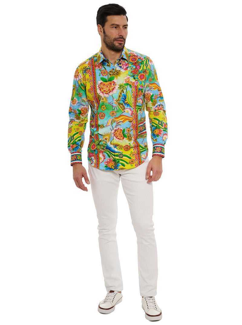 Multi Robert Graham Limited Edition Hidden Lion Long Sleeve Button Down Shirt | 128790BJK