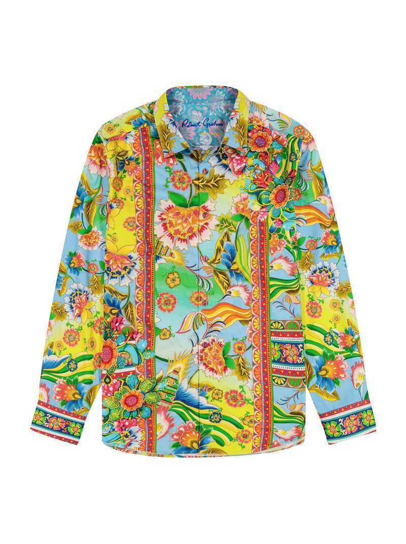 Multi Robert Graham Limited Edition Hidden Lion Long Sleeve Button Down Shirt Big | 401956JQM