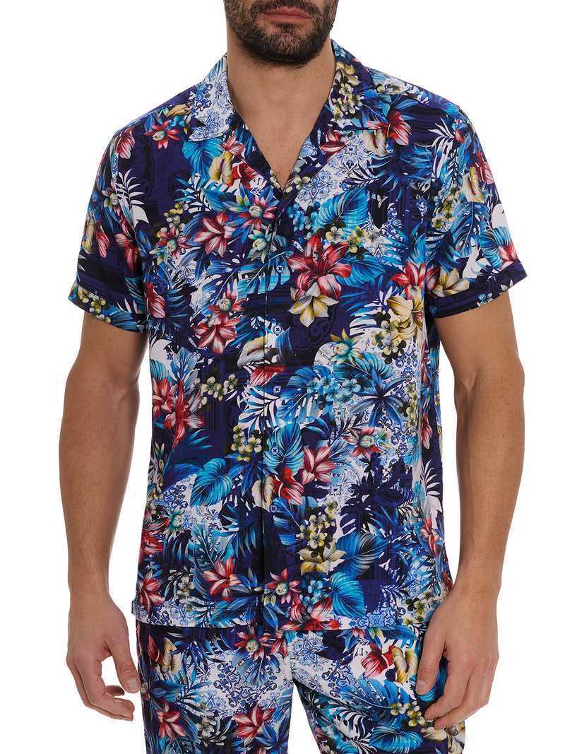 Multi Robert Graham Merrick Short Sleeve Button Down Shirt | 148796GFQ