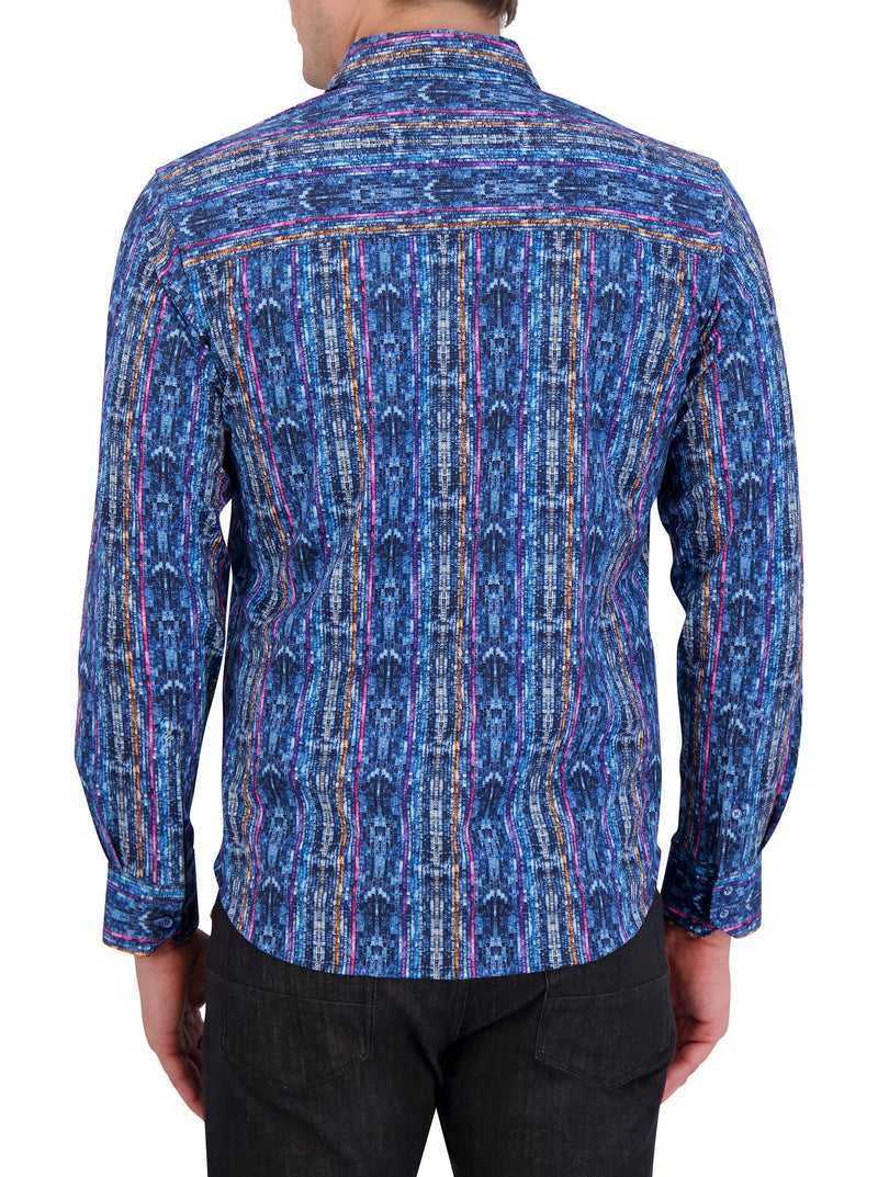 Multi Robert Graham Oasis Motion Long Sleeve Knit Shirt | 326079HCB