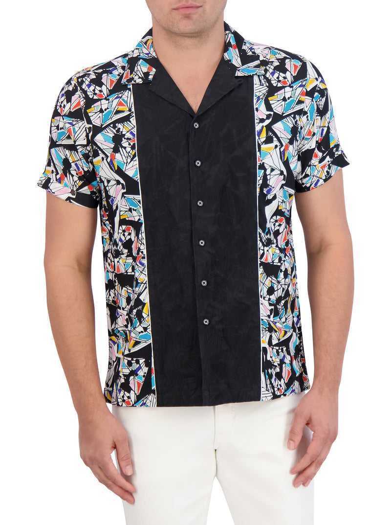 Multi Robert Graham Omura Short Sleeve Button Down Shirt | 609712JAK