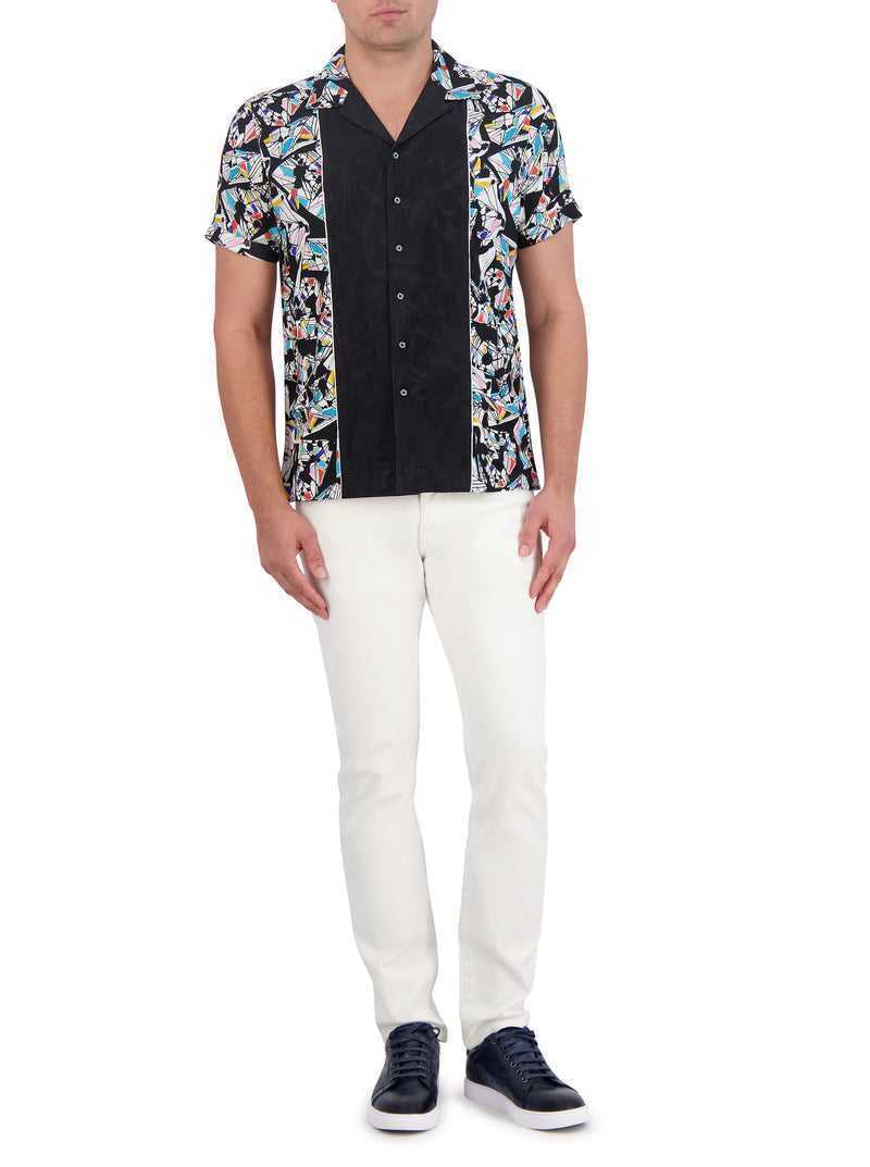 Multi Robert Graham Omura Short Sleeve Button Down Shirt | 609712JAK