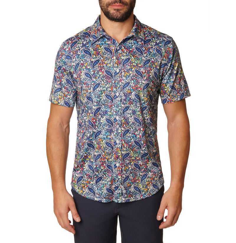 Multi Robert Graham Padova Short Sleeve Knit Shirt | 169452UET