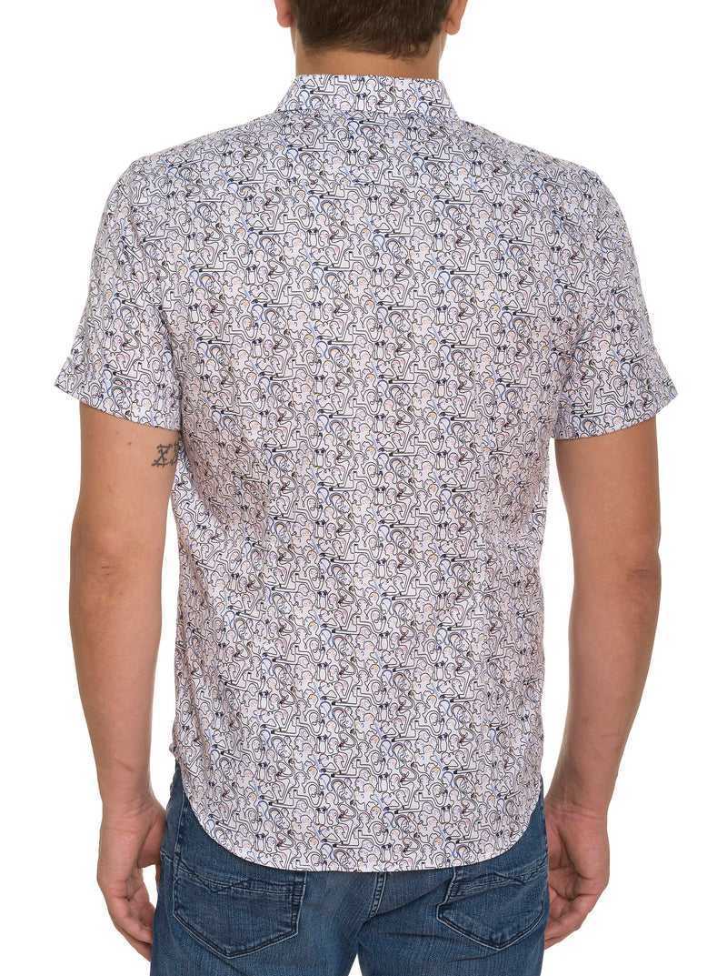 Multi Robert Graham Painted Faces Short Sleeve Button Down | 098134WLV