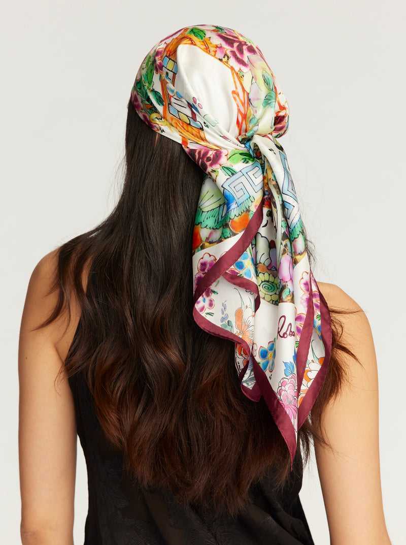 Multi Robert Graham Porcelain Square Scarf | 652948IZS