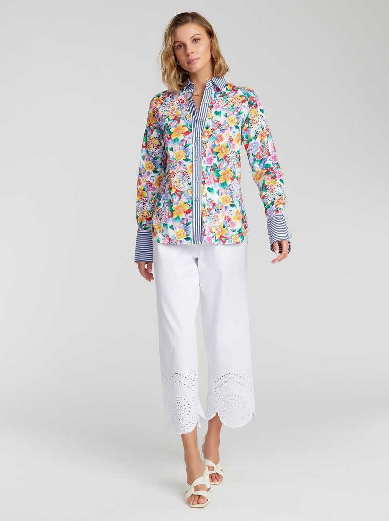 Multi Robert Graham Priscilla Shirt | 901647MKZ