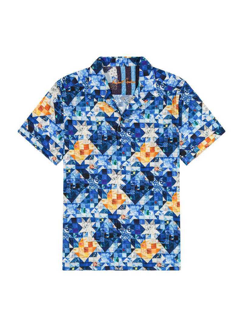 Multi Robert Graham Sashiko Short Sleeve Button Down Shirt | 164782FHX