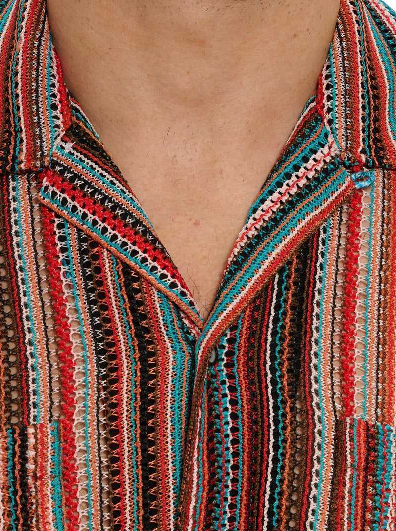 Multi Robert Graham Serape Short Sleeve Button Down Shirt | 893726CUR