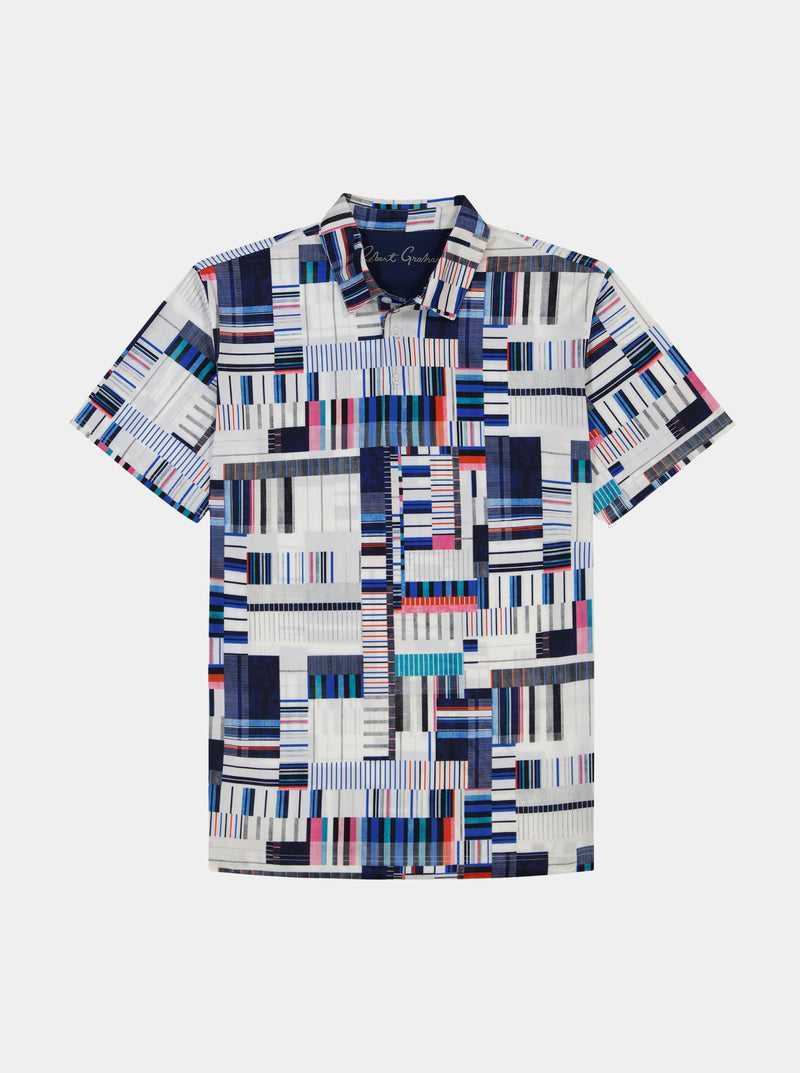 Multi Robert Graham Siro Short Sleeve Knit Polo | 739102KNH