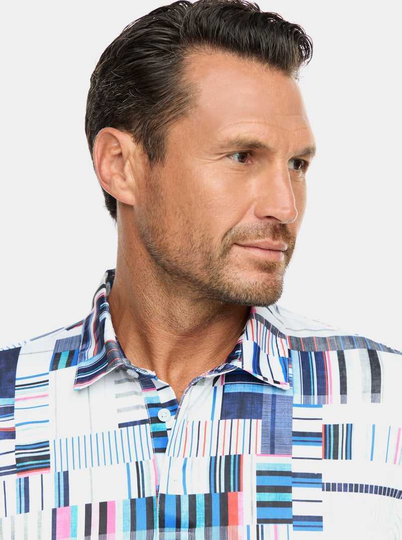 Multi Robert Graham Siro Short Sleeve Knit Polo | 739102KNH