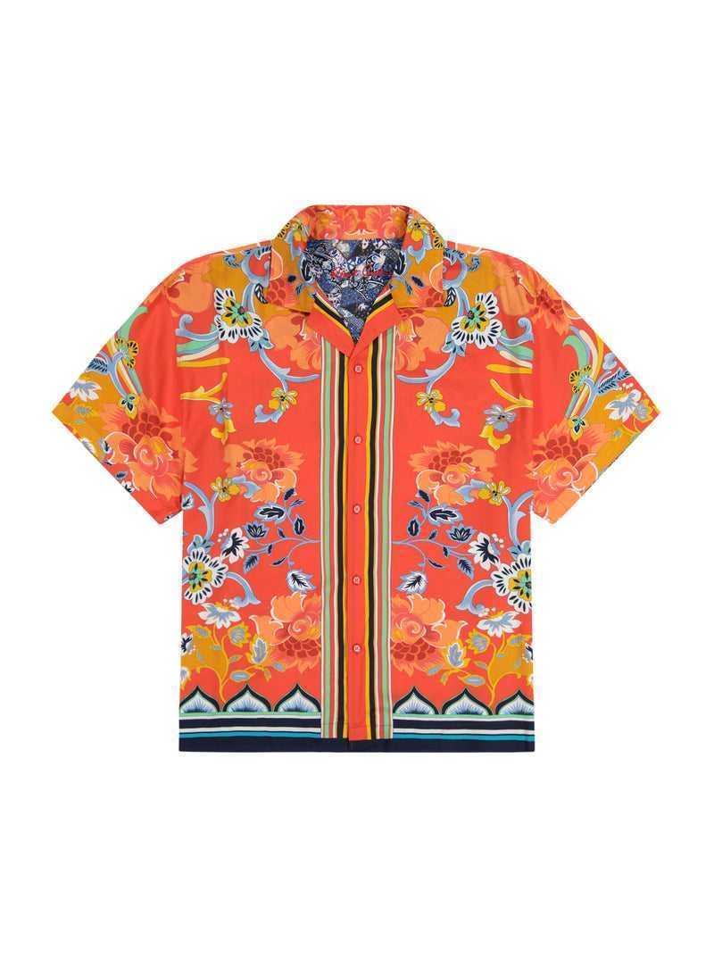 Multi Robert Graham Taj Short Sleeve Button Down Shirt | 743125TBU