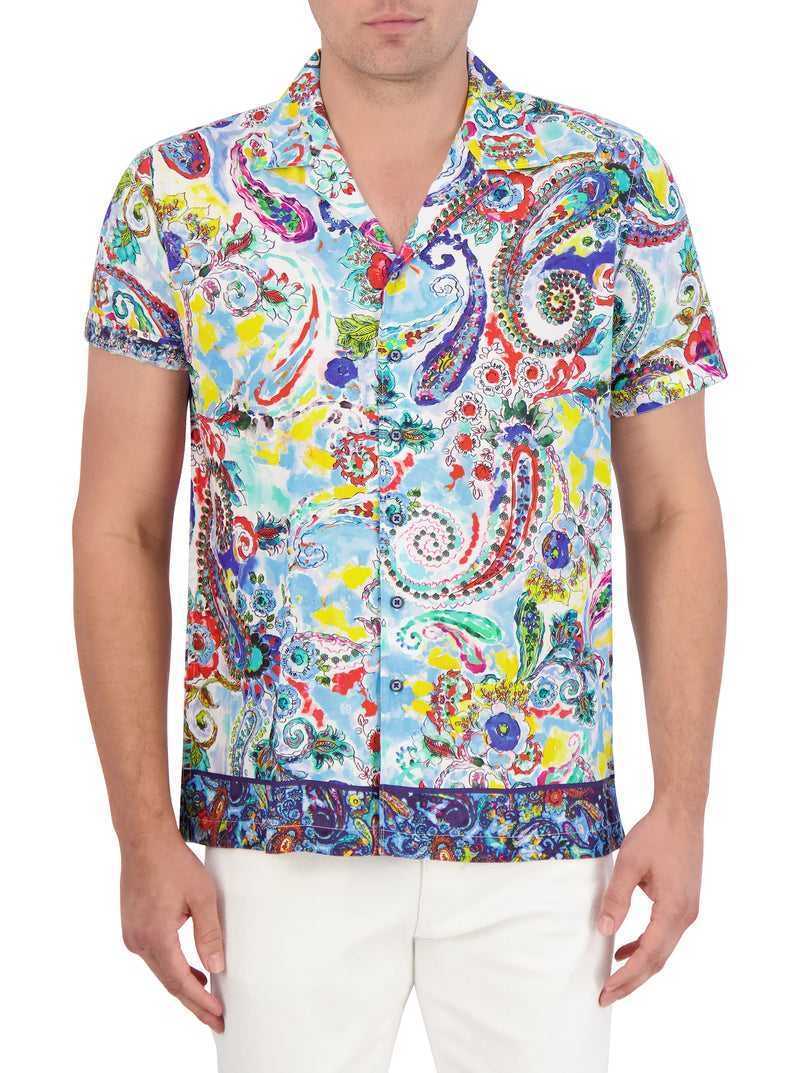 Multi Robert Graham The Drake Short Sleeve Button Down Shirt | 560891WRG