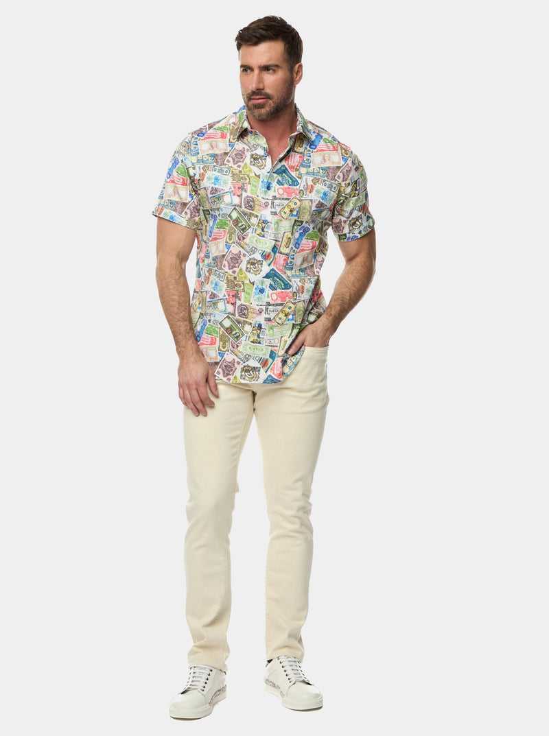 Multi Robert Graham The Heist Short Sleeve Button Down Shirt | 305896VPL