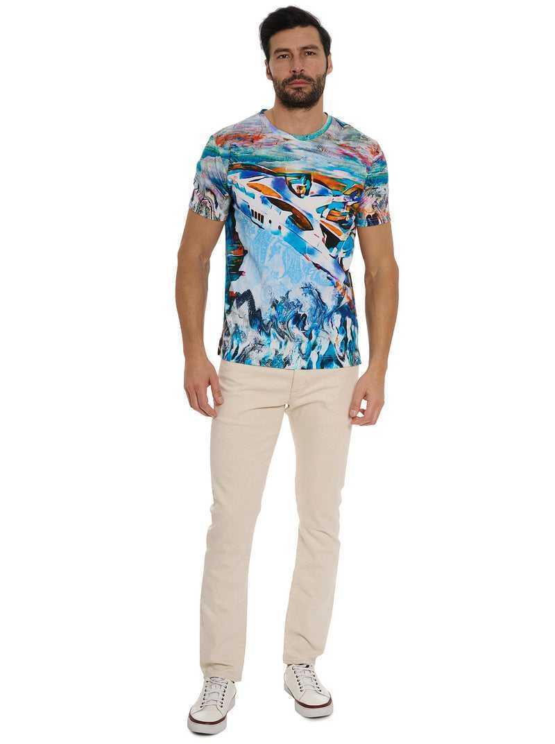 Multi Robert Graham Yacht Trip T-shirt | 079812HPU