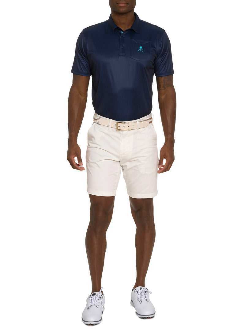 Navy Robert Graham Blade Iron Performance Polo | 195276VOX