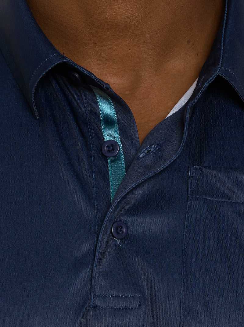 Navy Robert Graham Blade Iron Performance Polo | 142093LOR