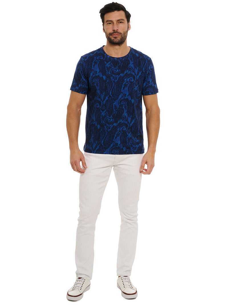 Navy Robert Graham Bodhi T-shirt | 160324XIT