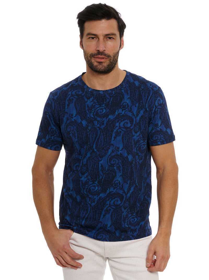 Navy Robert Graham Bodhi T-shirt | 160324XIT