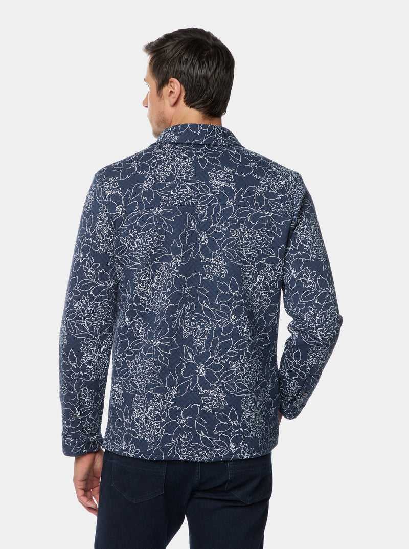 Navy Robert Graham Kohan Long Sleeve Knit Jacket | 470286UOT