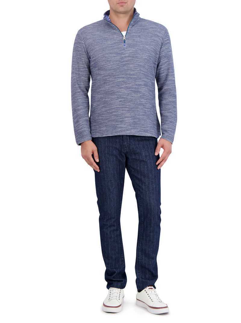 Navy Robert Graham Ledson Long Sleeve Knit | 302689SGB