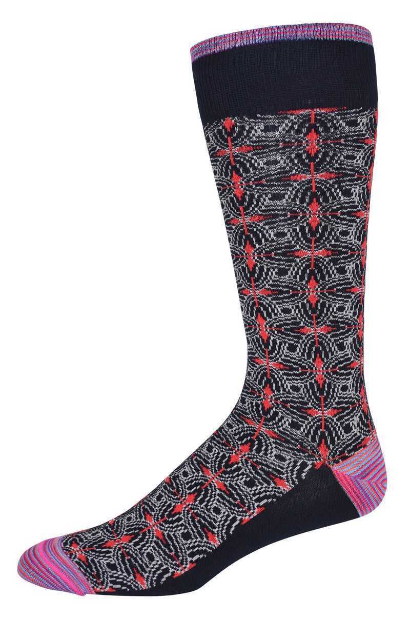 Navy Robert Graham Midland Sock | 418765CKN