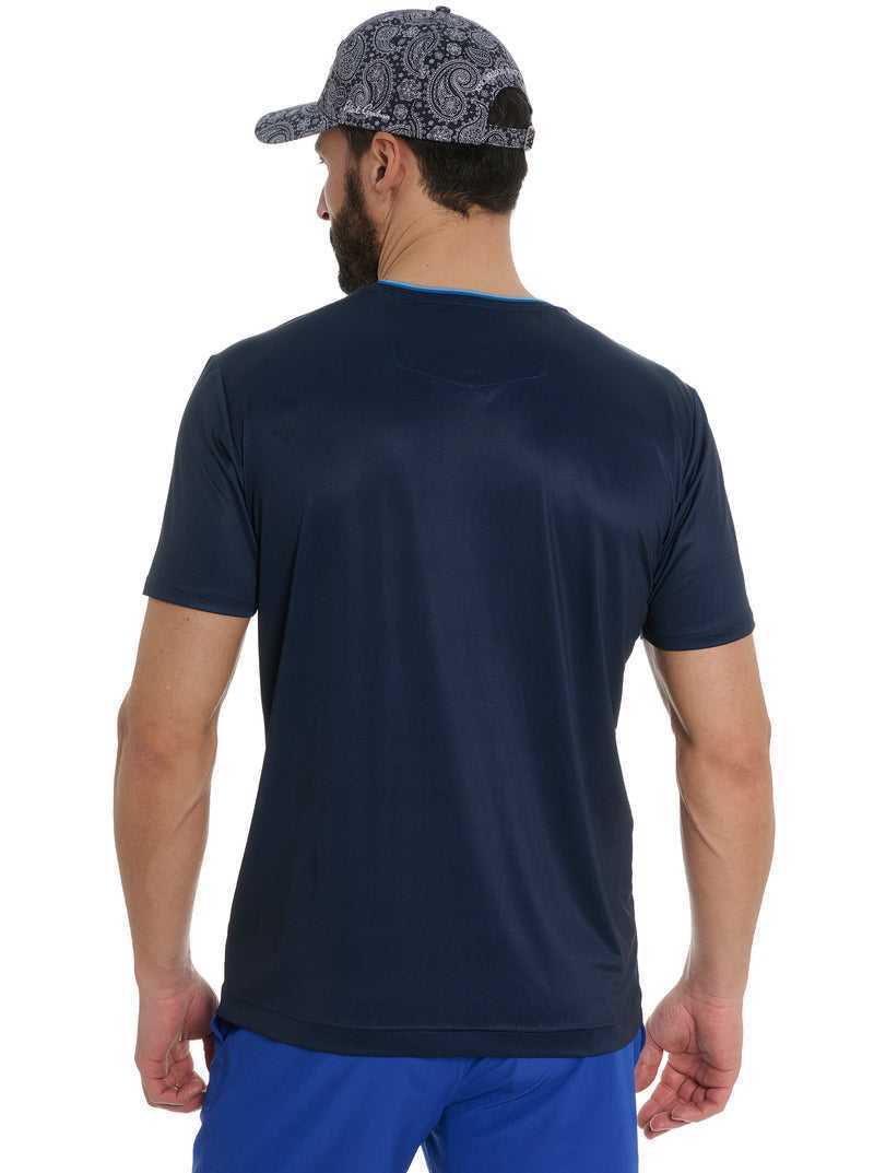 Navy Robert Graham Pickle Sport Club T-shirt | 561924OLU