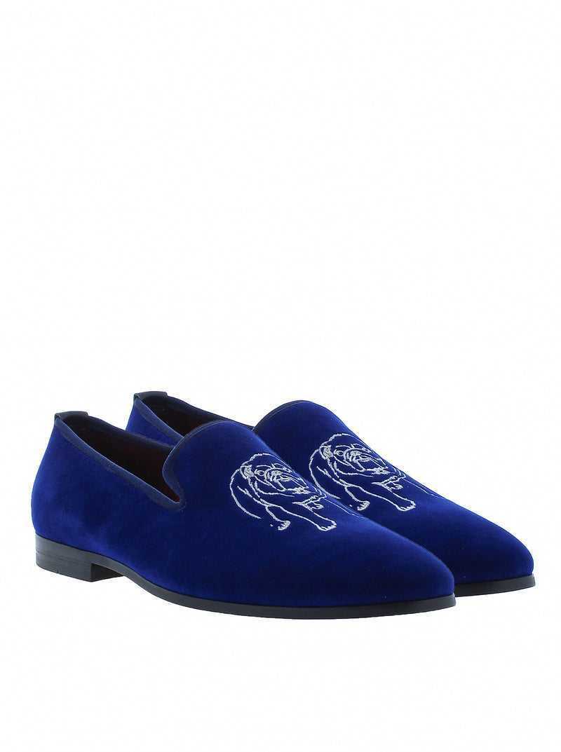 Navy Robert Graham Reisman Smoking Slipper | 134607WAN