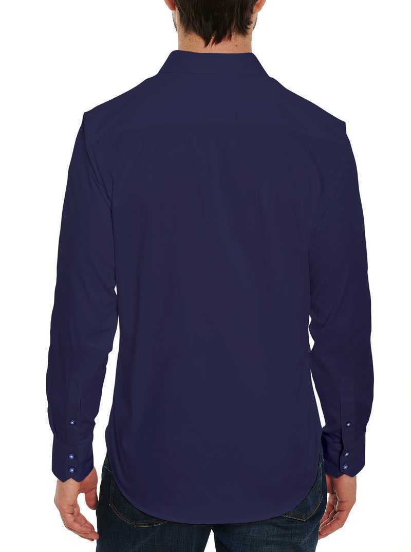 Navy Robert Graham Righteous 2 Long Sleeve Button Down Shirt | 746015BHO