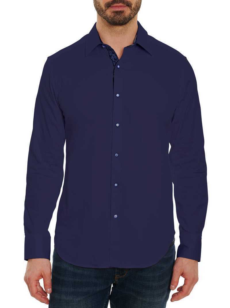 Navy Robert Graham Righteous 2 Long Sleeve Button Down Shirt | 746015BHO