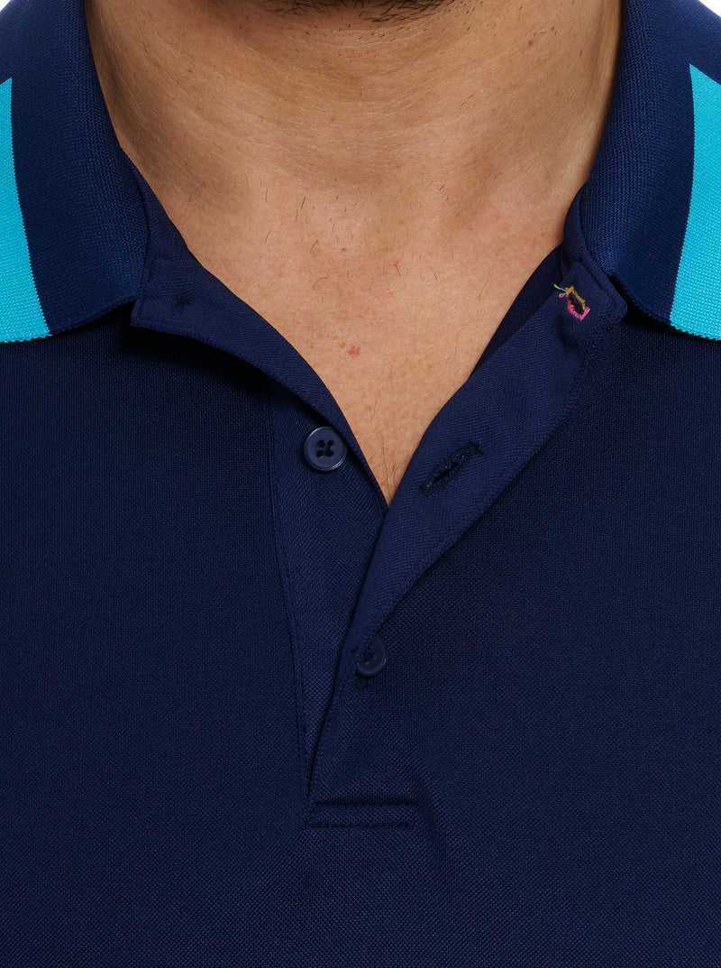 Navy Robert Graham Skull Dice Polo | 086793RLN