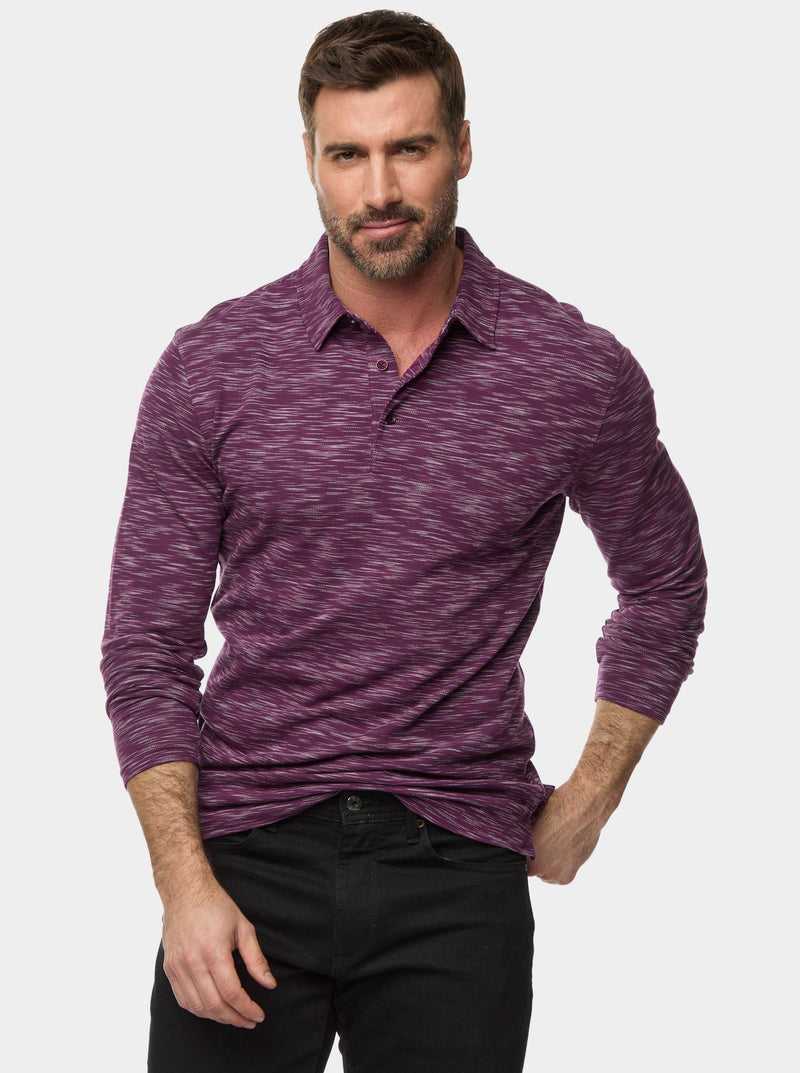 Navy Robert Graham Thales Long Sleeve Polo | 435672FUC