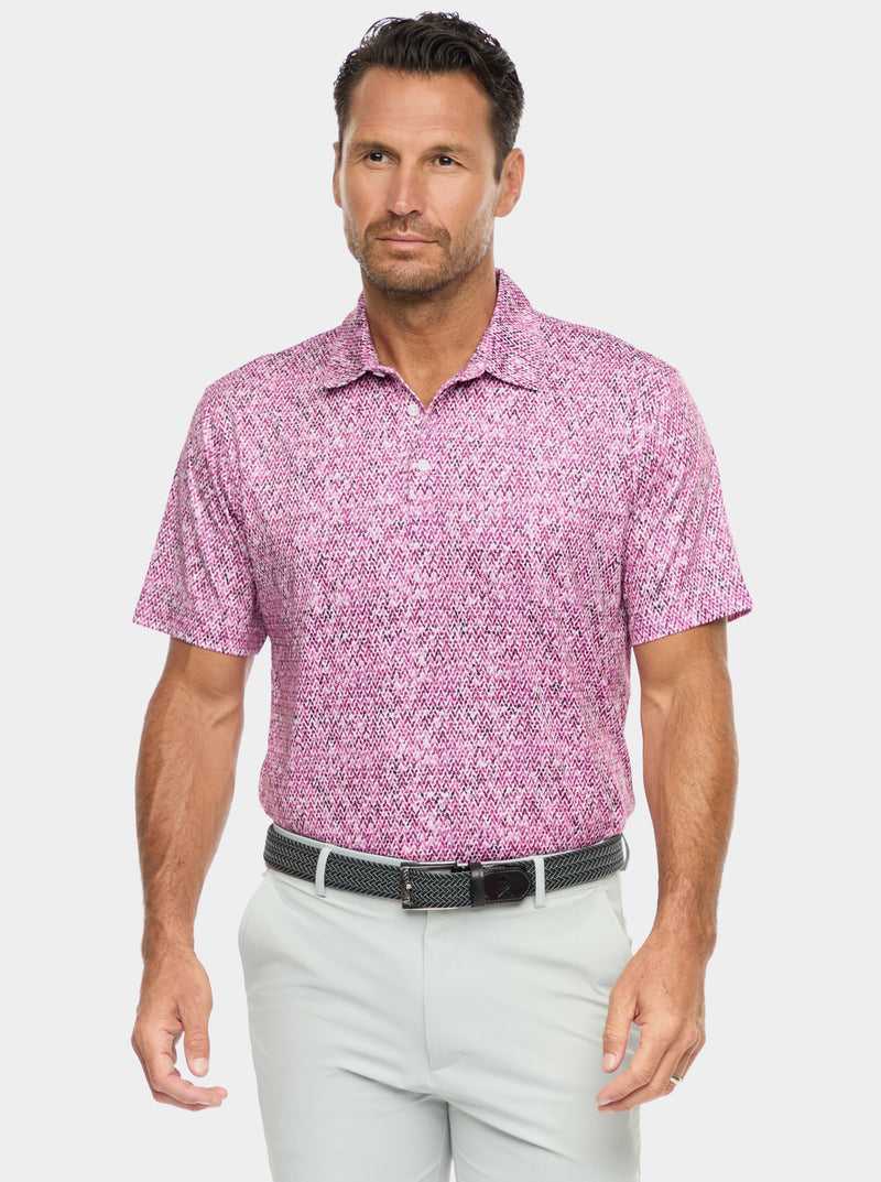 Navy Robert Graham Torin Short Sleeve Knit Polo | 826504MSN