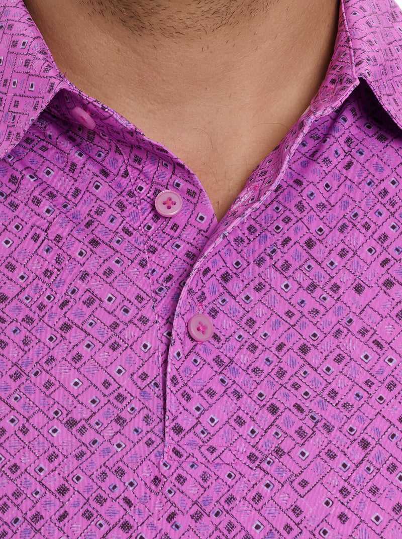 Periwinkle Robert Graham Sandzabar Polo | 476983RFI