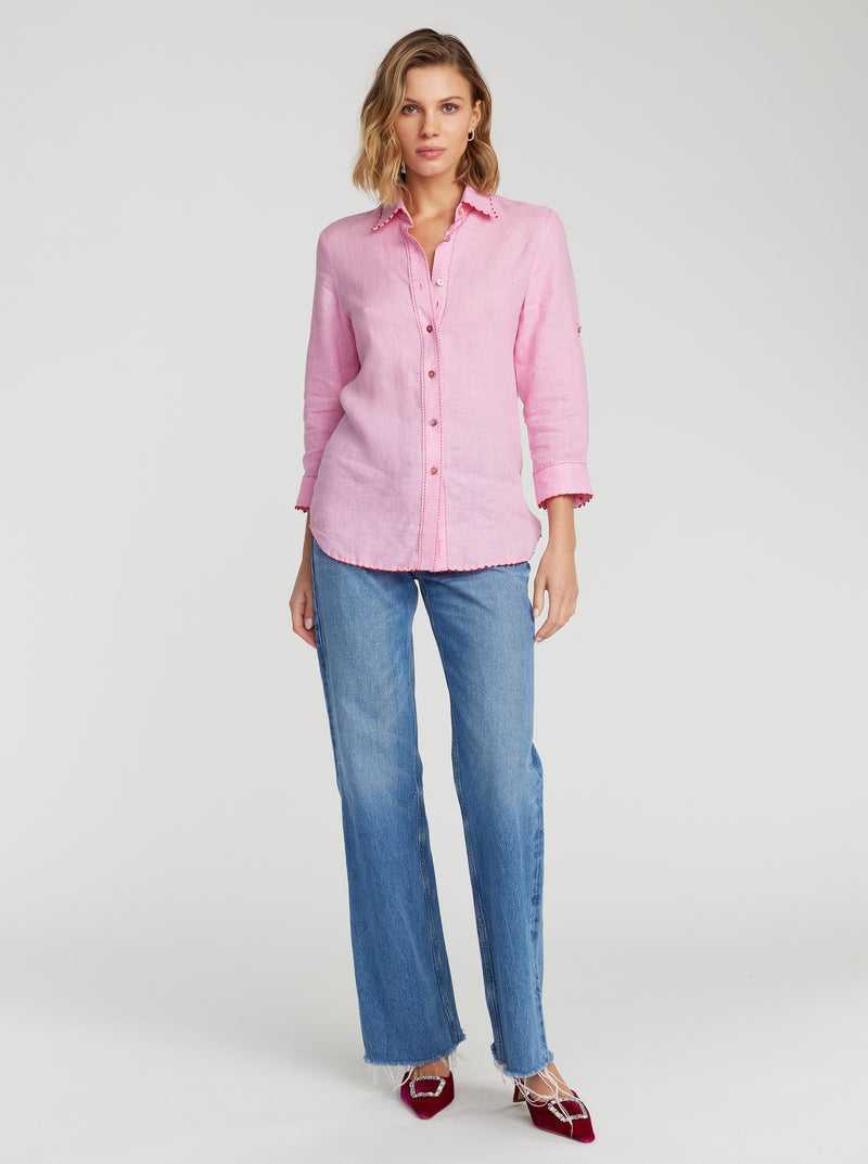 Pink Robert Graham Hadley Shirt | 740286QRF