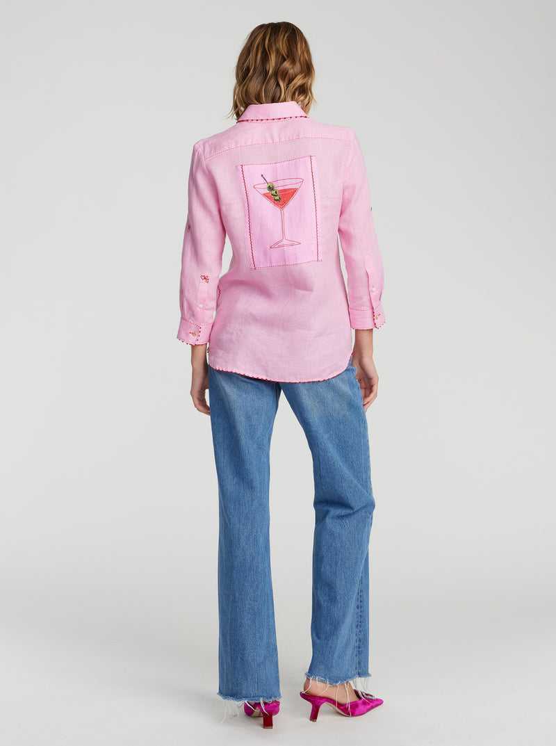 Pink Robert Graham Hadley Shirt | 740286QRF