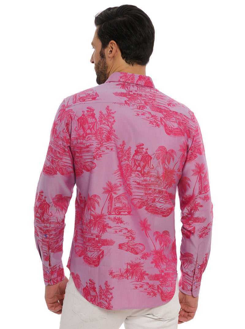 Pink Robert Graham Limited Edition Endless Dreams Long Sleeve Button Down Shirt Big | 876540EHQ