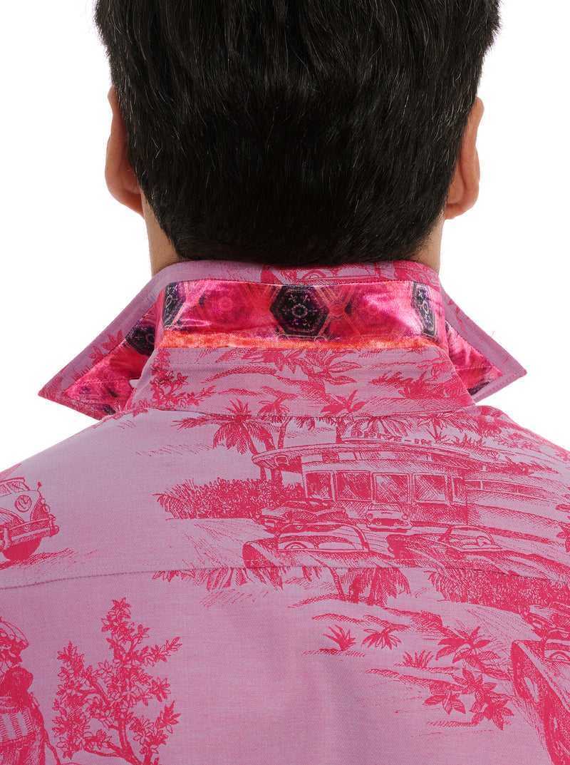 Pink Robert Graham Limited Edition Endless Dreams Long Sleeve Button Down Shirt Big | 876540EHQ