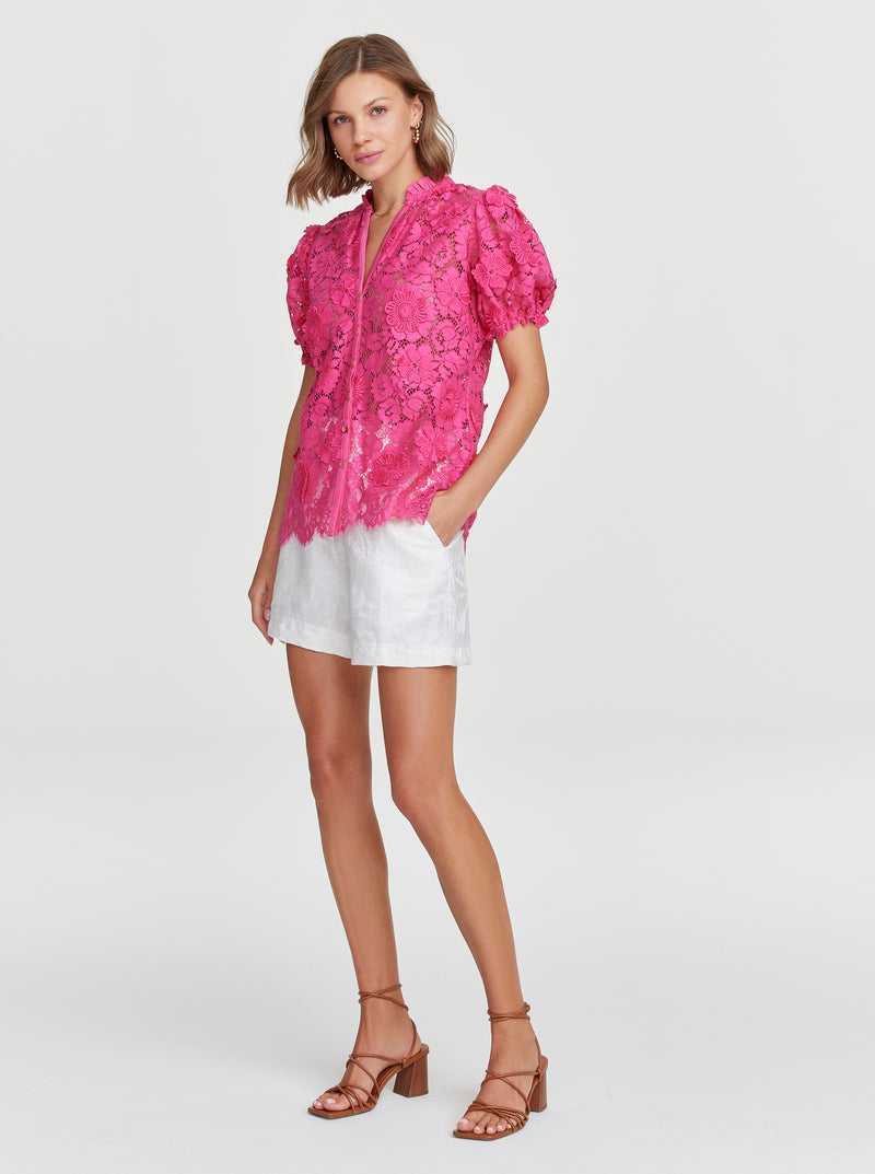 Pink Robert Graham Mila Shirt | 457602UTC