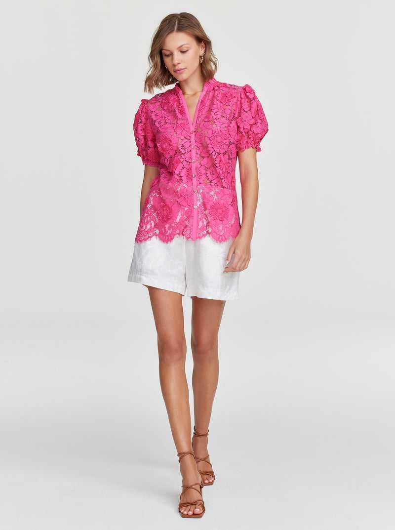 Pink Robert Graham Mila Shirt | 457602UTC