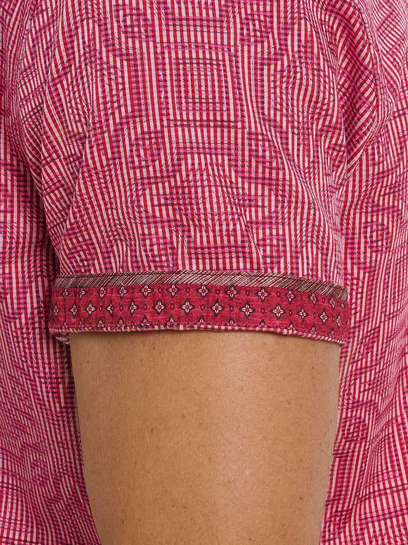 Pink Robert Graham Voyage Short Sleeve Button Down Shirt | 059674LUV