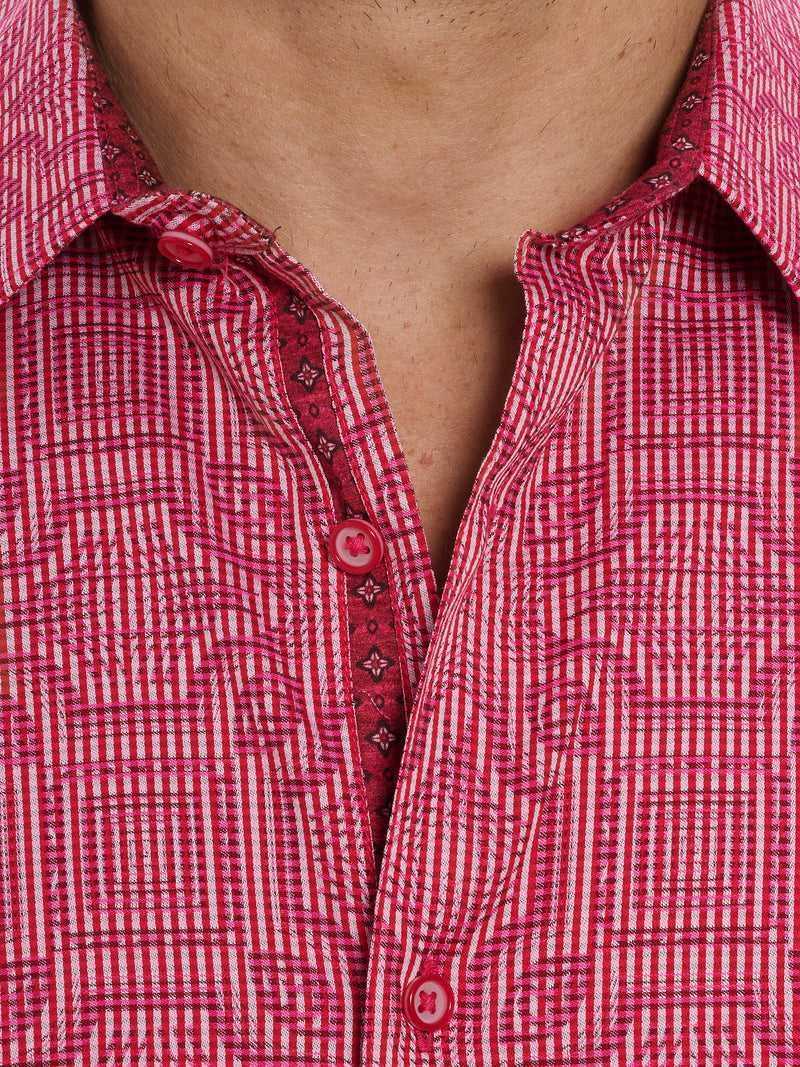 Pink Robert Graham Voyage Short Sleeve Button Down Shirt | 059674LUV