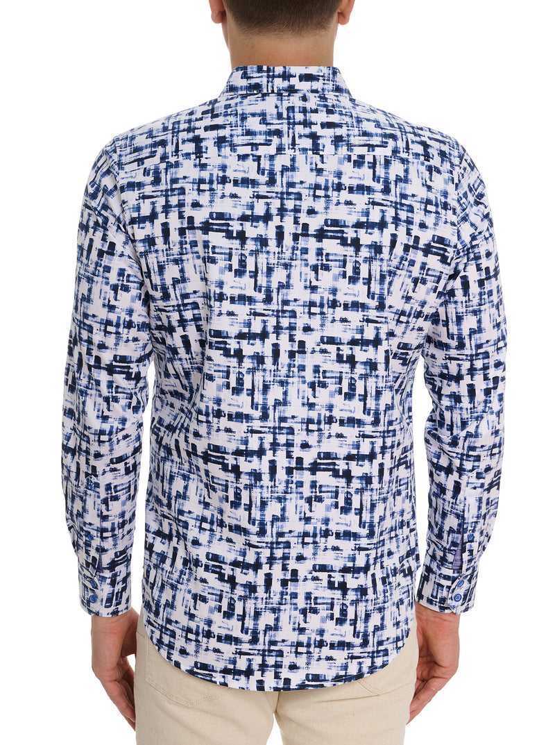 Purple Robert Graham Deluca Long Sleeve Button Front Shirt | 295371GSI