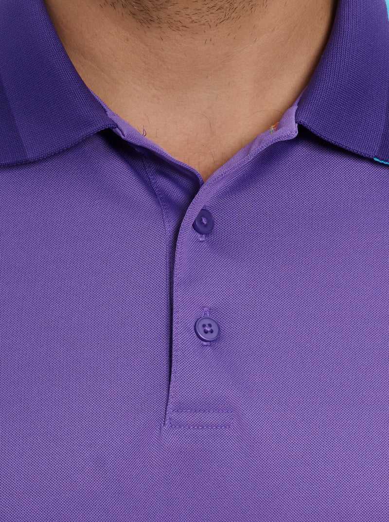 Purple Robert Graham Skull Rose Polo | 390451MIE