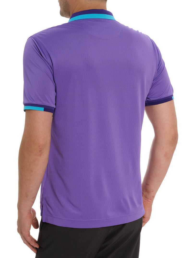 Purple Robert Graham Skull Rose Polo | 390451MIE