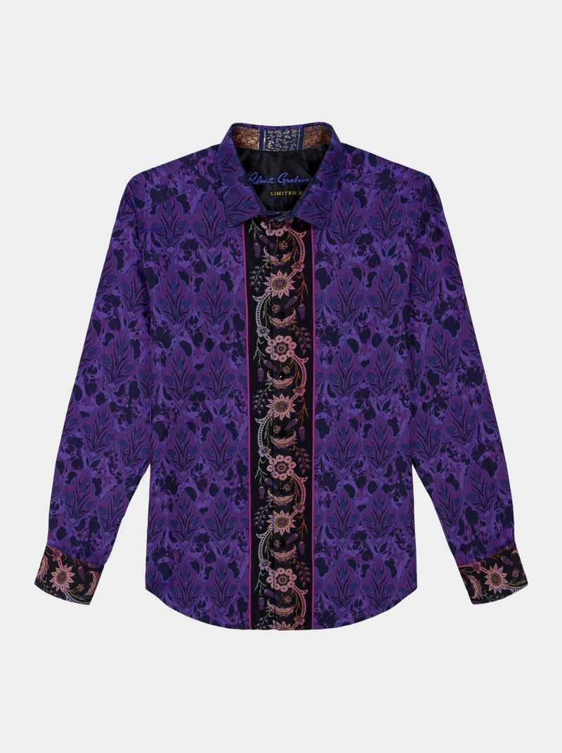 Purple Robert Graham The Limited Edition Paso Doble Woven Shirt Tall | 908213WMX