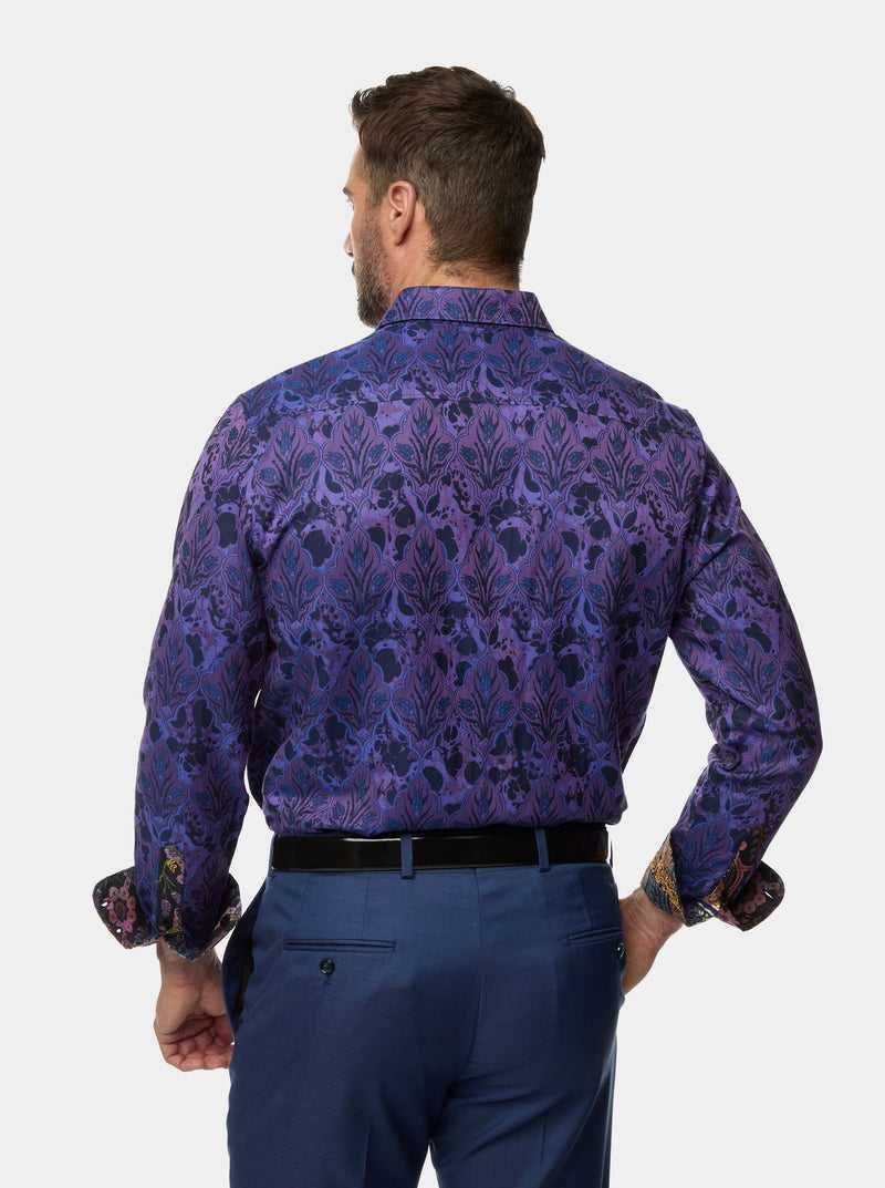 Purple Robert Graham The Limited Edition Paso Doble Woven Shirt Tall | 908213WMX