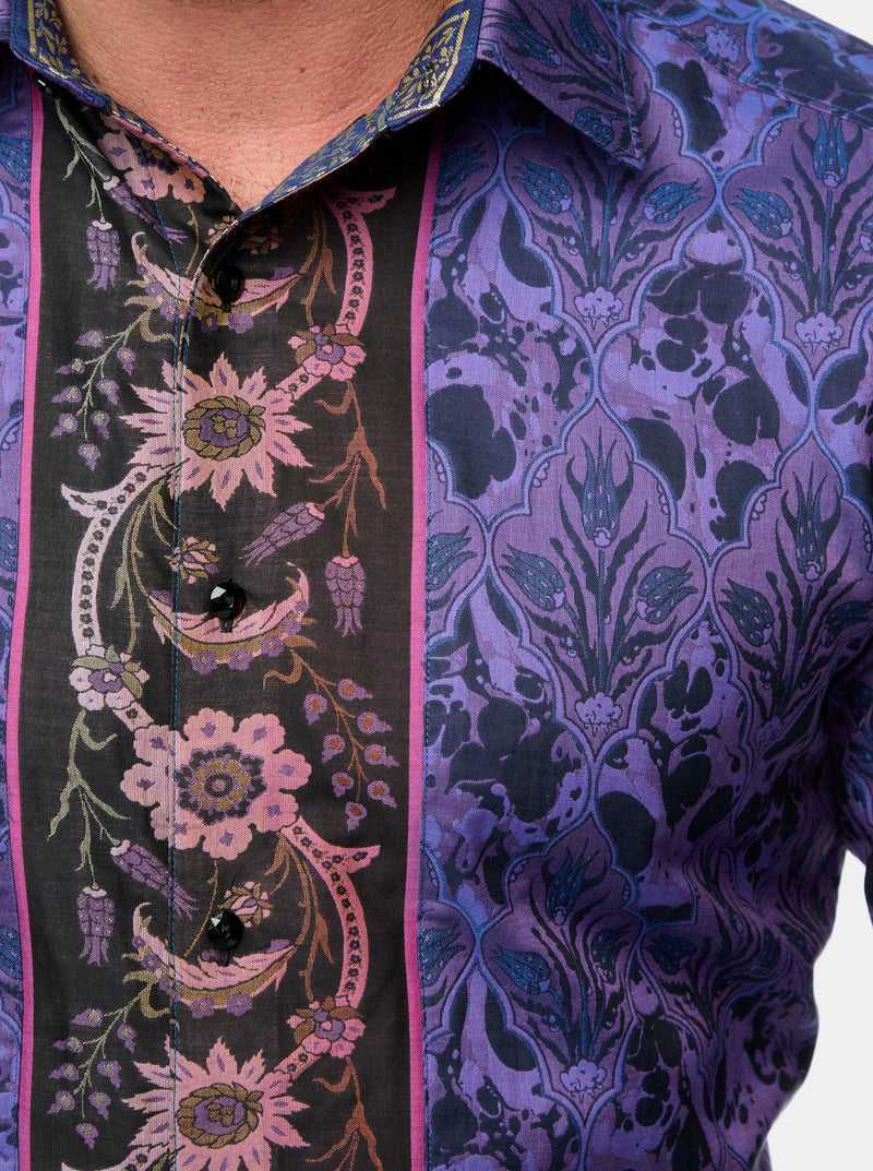 Purple Robert Graham The Limited Edition Paso Doble Woven Shirt Tall | 908213WMX